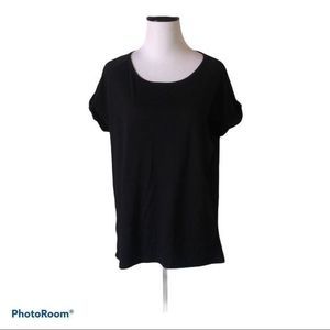 🎀 3/$20 Fabletics women’s small black Whitney‎ cut out tee